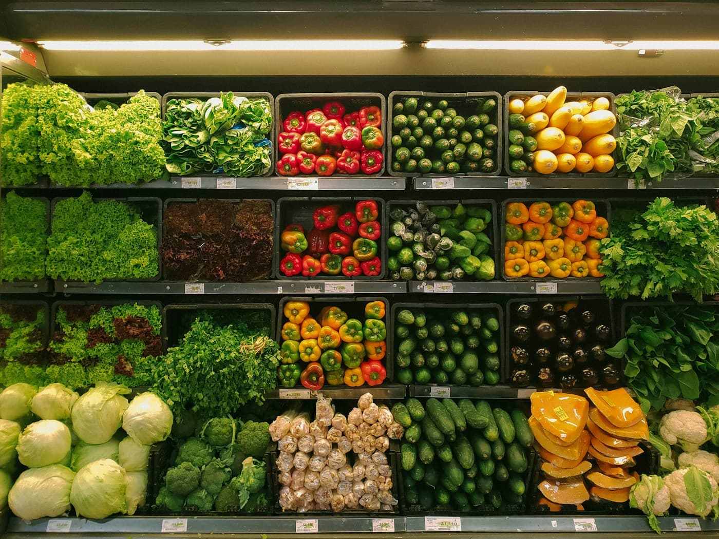 Fresh produce in a market